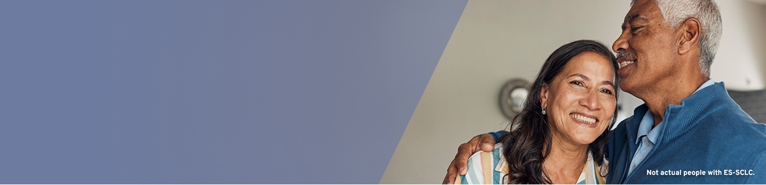 older couple smiling and hugging, representing support and care during IMDELLTRA® treatment