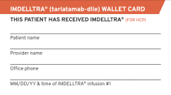 IMDELLTRA®(tarlatamab-dlle) wallet card